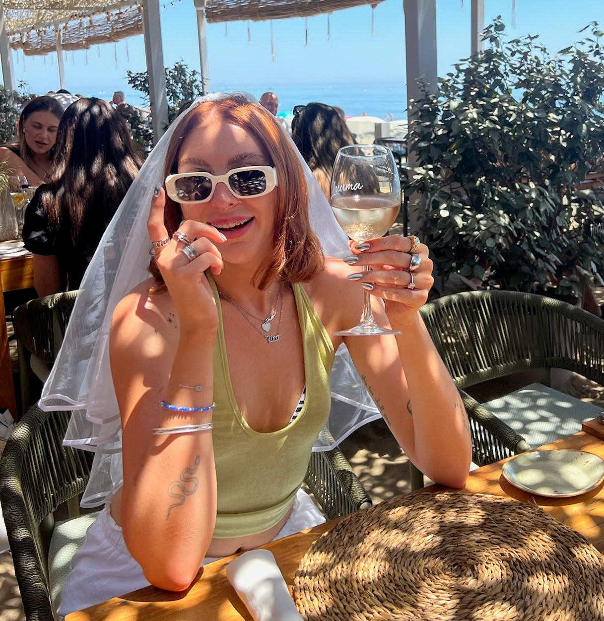 Prada Symbole Sunglasses - White