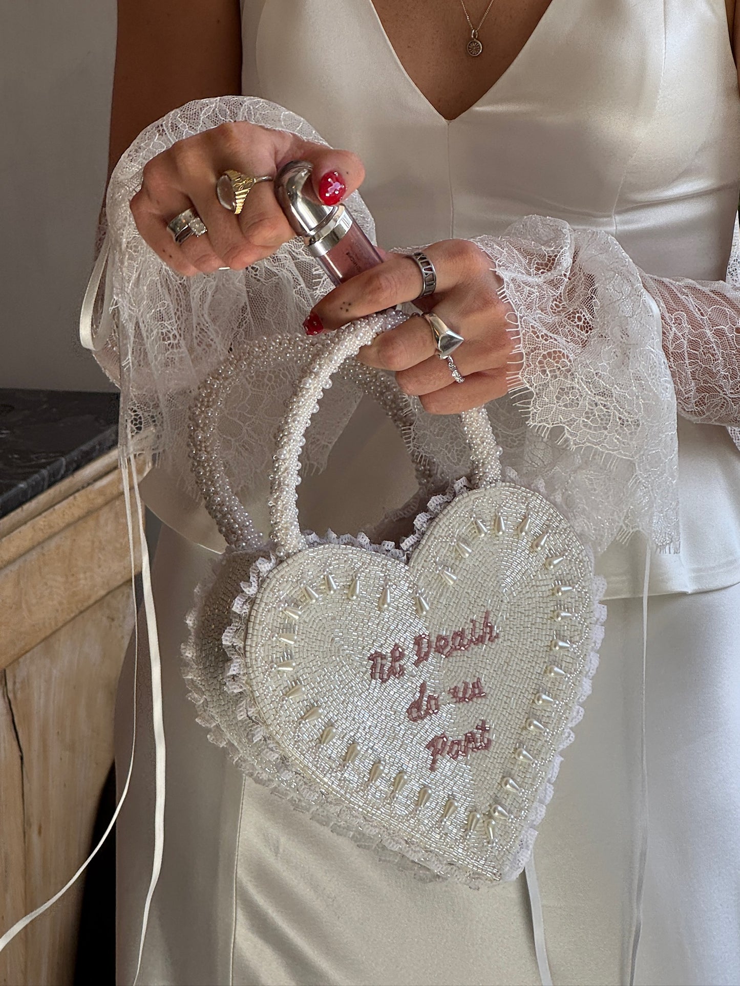 Clio Peppiatt ‘Til Death Do Us Part’ Bag – White