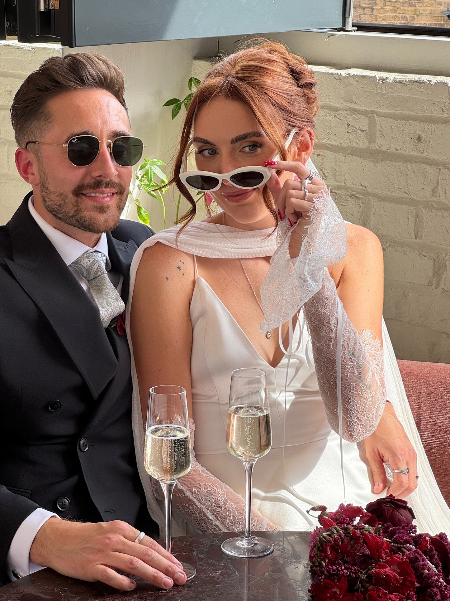 Prada Cat-Eye Sunglasses - White